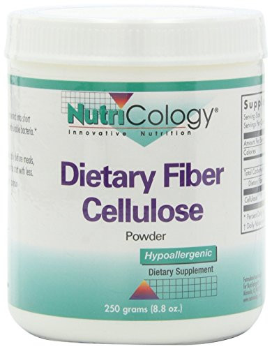 NutriCology Dietary Fiber Cellulose Powder 250 Grams 8 8 oz