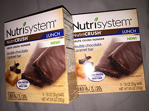 Nutrisystem Double Chocolate Caramel Bars Pack 10 Count Bars