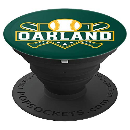 Oakland Baseball Home Plate Crossed Bats PopSockets Grip and Stand for Phones and Tablets Oakland Baseball Home Plate Crossed Bats PopSockets Grip and Stand for Phones and Tablets