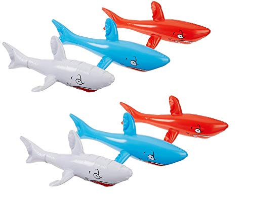 One Dozen (12) Inflatable SHARKS 24" / Birthday PARTY DECORATIONS Favors/Decor / One Dozen (12) Inflatable SHARKS 24" / Birthday PARTY DECORATIONS Favors/Decor /