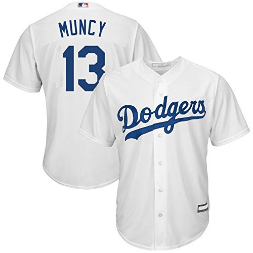Outerstuff Max Muncy Los Angeles Dodgers MLB Boys Youth 820 Player Jersey White Home Youth Large 1416