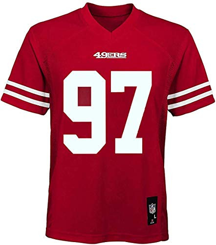 Nick Bosa San Francisco 49ers NFL Boys Youth 820 Red Home MidTier Jersey Youth Large 1416