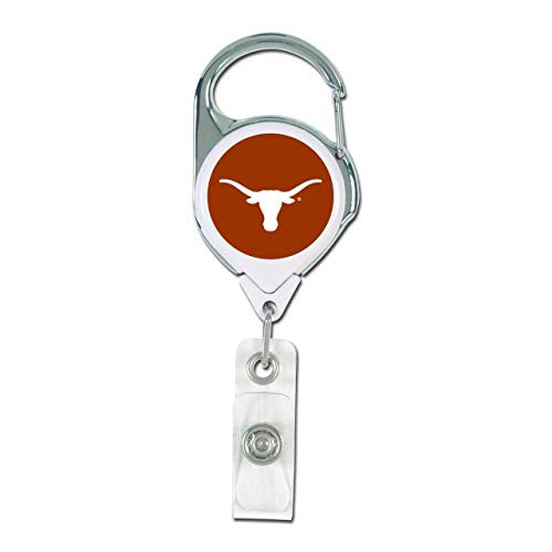 WinCraft NCAA Texas Longhorns Retractable Premium Badge Holder Team Color One Size