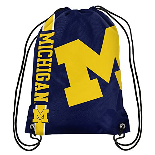 Michigan Wolverines NCAA Big Logo Drawstring Backpack