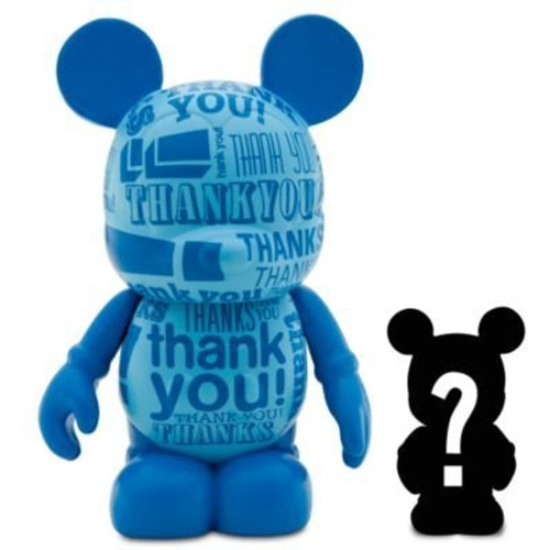 Disney Vinylmation Celebrations 3" Thank You Figure with Mystery Vinylmation Jr