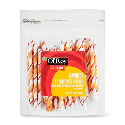 Ol  Roy Rawhide Twists with Chicken  25 Pack
