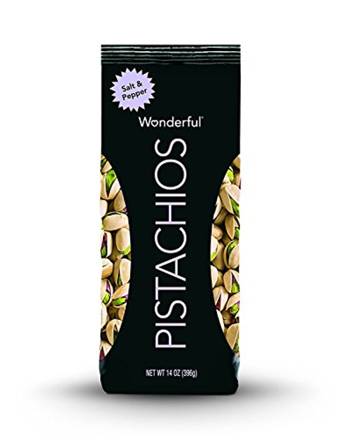 Wonderful Pistachios Salt and Pepper Flavor 14 Ounce Bag Wonderful Pistachios Salt and Pepper Flavor 14 Ounce Bag