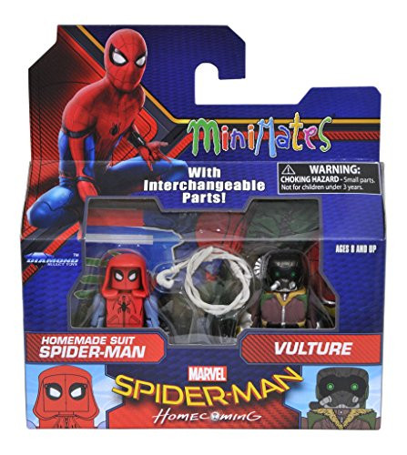 Minimates Marvel Series 73 SpiderMan Homecoming Movie Homemade Suit SpiderMan  Vulture 2Pack