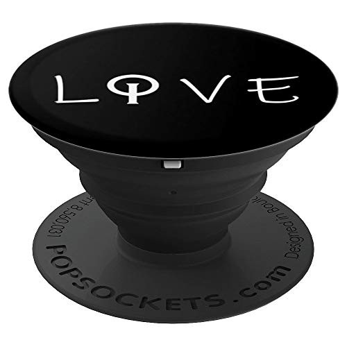 Opti Sailing Junior Racing Sailboat LOVE logo Skipper Gift PopSockets Grip and Stand for Phones and Tablets