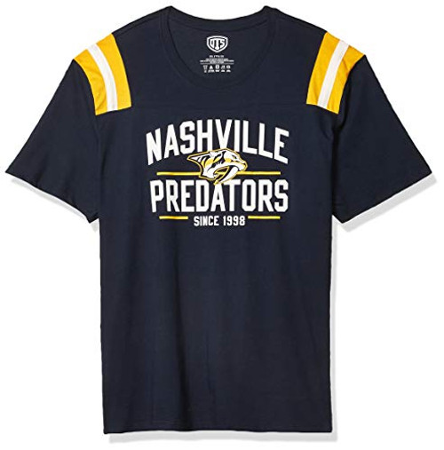 OTS NHL Nashville Predators Men s Lineup Short Sleeve Tee Line Up Large OTS NHL Nashville Predators Men s Lineup Short Sleeve Tee Line Up Large