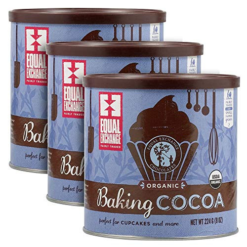 Equal Exchange Organic Baking Cocoa 8Ounce Pack of 3
