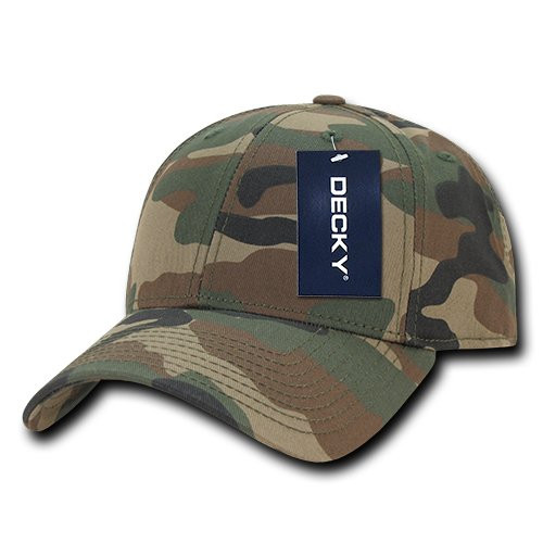 DECKY Structured Camo Baseball Cap Woodland