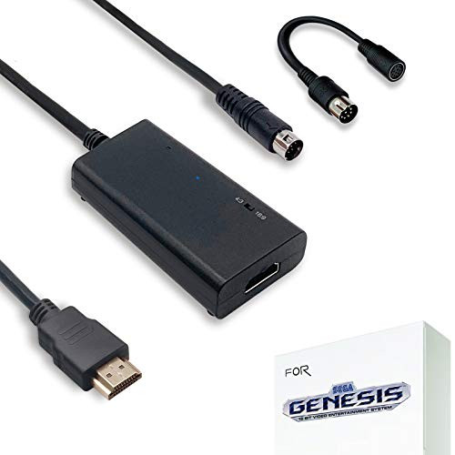 HDMI Cable for Sega Genesis Model 1 / 2 / 3 Sega CD Sega CDX Sega 32X Sega Nomad Original Sega Master System Console