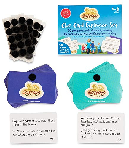 Gotrovo Expansion Pack for Treasure Hunt Game  70 Fun Riddles Including Seasonal Christmas and Easter Hunts