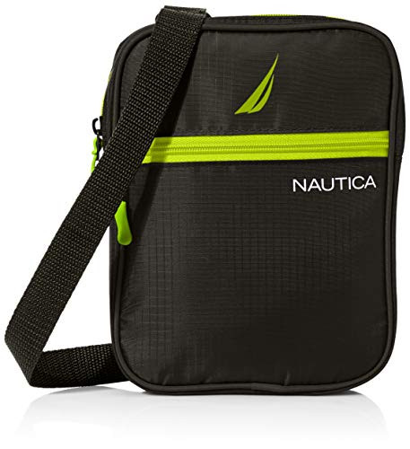 Nautica mens Small Crossbody for Men Messenger Bags Black One Size US