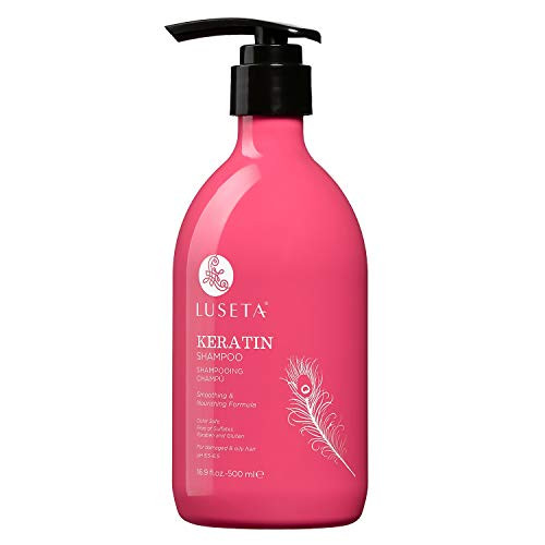 Luseta Keratin Smooth Shampoo  Infused with Keratin Protein to Refresh Dryness and Damaged Hair  Safe for Color Treated Keratin Treated Hair Sulfate Free Paraben Free 16 9oz
