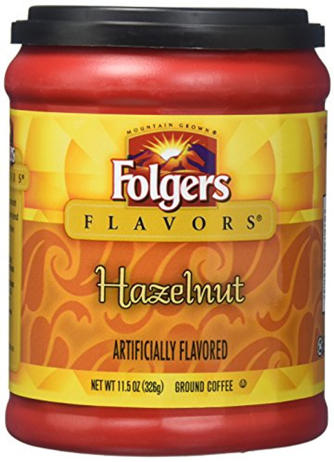 Folgers Hazelnut Ground Coffee, 11.5-Ounce Can