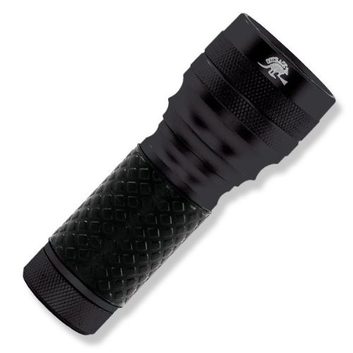 Outback TAC Flashlight with Rubber Grip 16 LED s and 65 Lumens Includes 3 AAA Alkaline Batteries Black