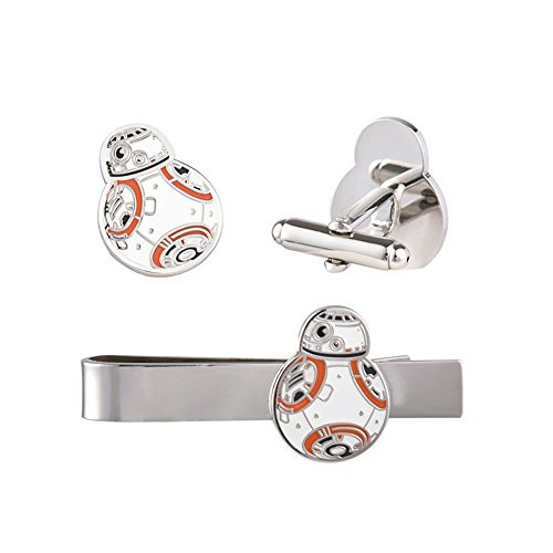 Gudeke Star Wars Bb8 Cufflinks Tie Clip Set