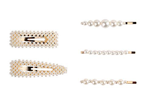 Set of 5 Sweet Imitation Pearl Bobby Pins Hair Clip Hair Barrettes Wedding Bridal Vintage Alloy Side Clip Hairpin Hair Accessories for Women D Set of 5 Sweet Imitation Pearl Bobby Pins Hair Clip Hair Barrettes Wedding Bridal Vintage Alloy Side Clip Hairpin Hair Accessories for Women D