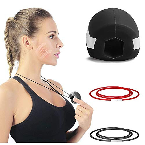Jaw Exerciser Face and Neck ExerciserDouble Chin Exercise Device Fitness Ball Lift Chisel Chin SlimmingDefine Your JawlineLook Younger and HealthierSlim and Tone Your Face Black Jaw Exerciser Face and Neck ExerciserDouble Chin Exercise Device Fitness Ball Lift Chisel Chin SlimmingDefine Your JawlineLook Younger and HealthierSlim and Tone Your Face Black