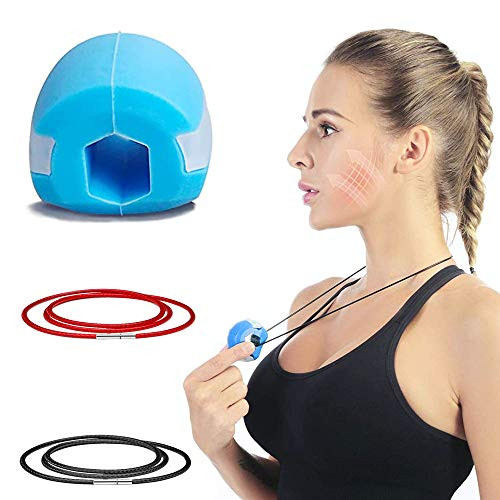 Jaw Exerciser Face and Neck ExerciserDouble Chin Exercise Device Fitness Ball Lift Chisel Chin SlimmingDefine Your JawlineLook Younger and HealthierSlim and Tone Your Face Blue Jaw Exerciser Face and Neck ExerciserDouble Chin Exercise Device Fitness Ball Lift Chisel Chin SlimmingDefine Your JawlineLook Younger and HealthierSlim and Tone Your Face Blue