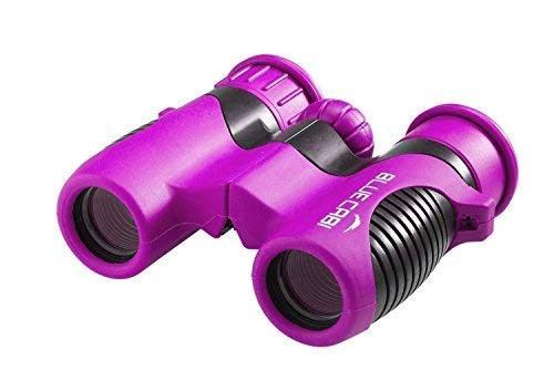 BlueCabi Shock Proof 8x21 Kids Binoculars - High Resolution Real Optics Childrens Compact Binocular Set - Great for Science, Bird Watching, Outdoor Play, Travel, and Gifts for Boys & Girls