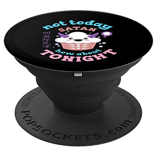 Pastel Goth Aesthetic Anime Cupcake Satan Devil PopSockets Grip and Stand for Phones and Tablets