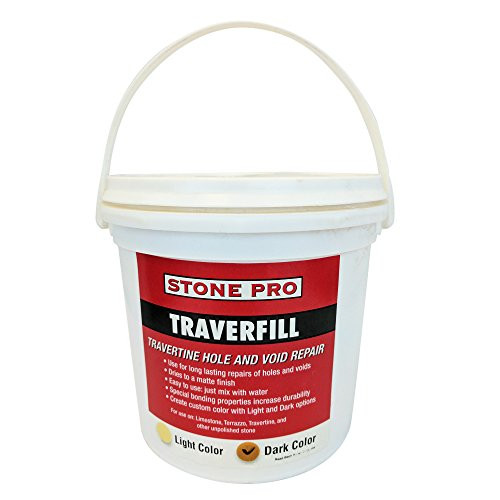 Stone Pro Traverfill  Travertine Hole and Void Repair  3 Pound  Dark