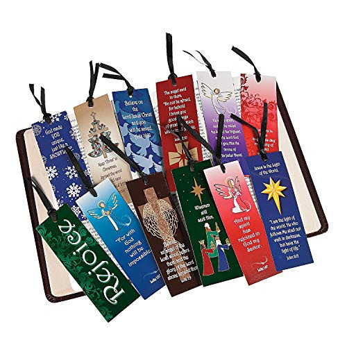 Fun Express - Mega Christmas Religious Bookmark Assort for Christmas - Stationery - Bookmarks - Bookmarks - Christmas - 144 Pieces
