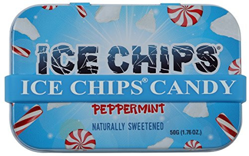 ICE CHIPS Xylitol Candy Tins Peppermint Single Tin