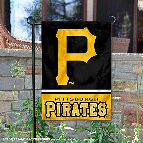 WinCraft Pittsburgh Pirates Double Sided Garden Flag WinCraft Pittsburgh Pirates Double Sided Garden Flag