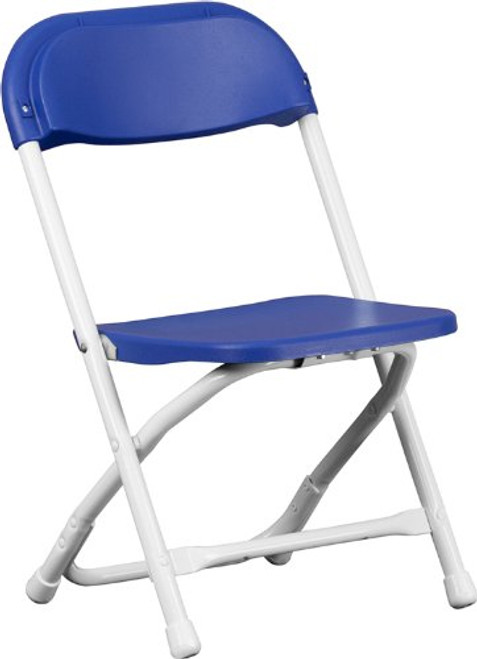 Flash Furniture Kids Blue Plastic Folding Chair