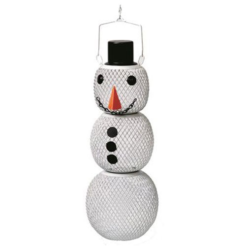 PerkyPet SM003435 Snowman Wild Bird Seed Feeder