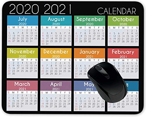 2020 2021 Calendar Half Year Mouse Pad Gaming Mouse Pad Mousepad Nonslip Rubber Backing
