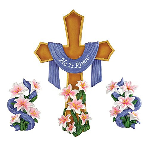 Easter He is Risen Wall Cross - 3pc