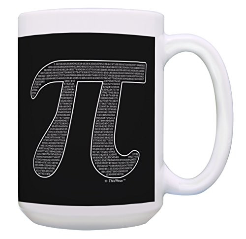 Math Coffee Mug Pi Inside of Pi Cup Maths Gifts for Math Geek 15oz Coffee Mug Tea Cup White