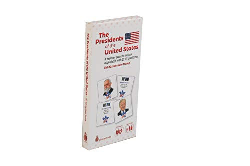 U S Presidents Card Game Set 2 HarrisonTrump  Unique Memory Card Game for the Whole Family  Learn About the Recent 22 American Presidents in an Easy and Fun Way  for History Buffs Ages 6 106