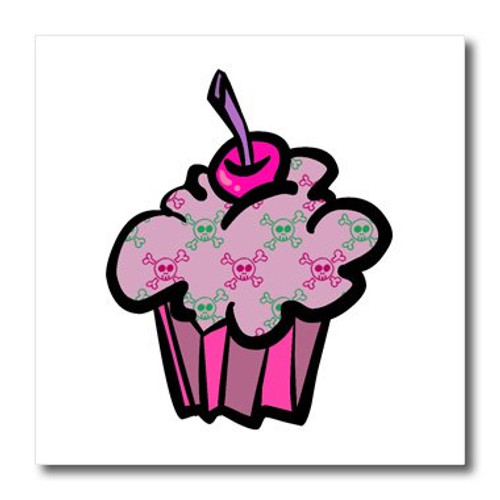 3dRose ht1069743 Pink Punk Skull Crossbones CupcakeIron on Heat Transfer for White Material 10 by 10Inch 3dRose ht1069743 Pink Punk Skull Crossbones CupcakeIron on Heat Transfer for White Material 10 by 10Inch