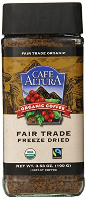 Cafe Altura Freeze Dried Instant Organic Coffee, 3.53 Ounce (Pack of 2)