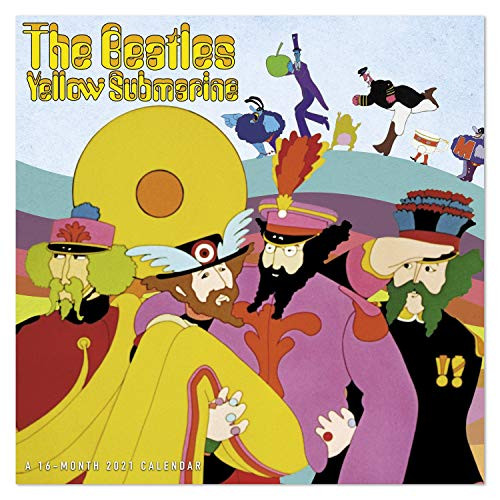 2021 The Beatles Yellow Submarine Wall Calendar 12  x 12  Monthly DDW18228