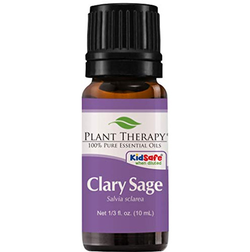Plant Therapy Clary Sage Essential Oil 100 Pure Undiluted Natural Aromatherapy Therapeutic Grade 10 mL 1/3 oz Plant Therapy Clary Sage Essential Oil 100 Pure Undiluted Natural Aromatherapy Therapeutic Grade 10 mL 1/3 oz