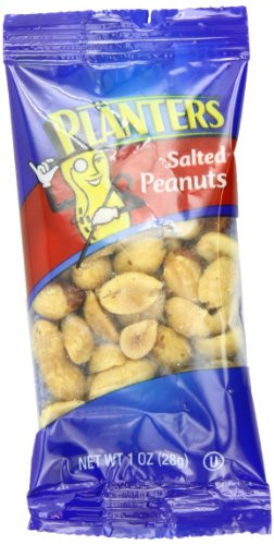 Planters Peanuts Salted 1oz  Single Serve Packages 24 count  Packs of 3