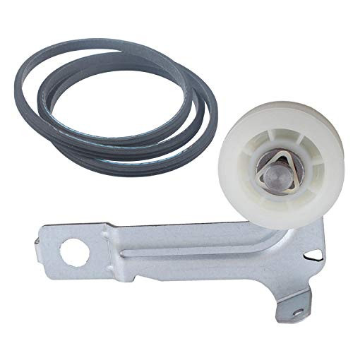 W10547292 Dryer Idler Pulley and 8544742 Belt Compatible with Whirlpool Maytag Kenmore Replace 8547160 AP6022817 WPW10547292 PS11746333 PS990355 AP6013111