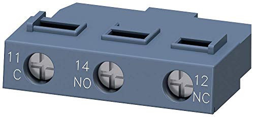 Siemens 3RV29011D Auxiliary Contact Block Front Mount 1CO for Use with 3RV2 Motor Starter Protectors Screw Terminal