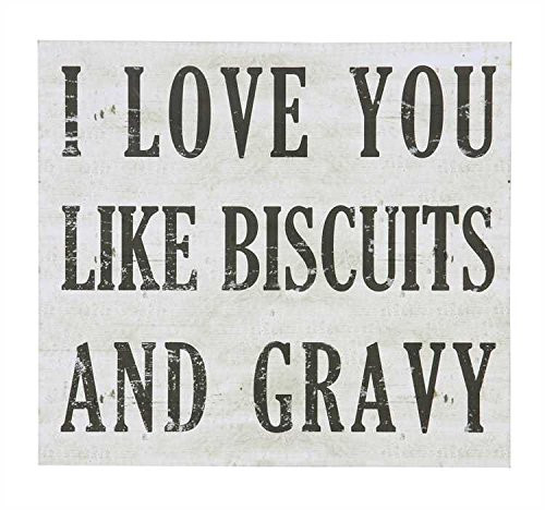 Creative Co-op I Love You Like Biscuits and Gravy Wall Decor