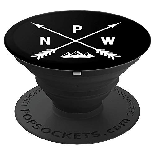 PNW Pacific Northwest Collapsible Phone Grip PopSockets Grip and Stand for Phones and Tablets