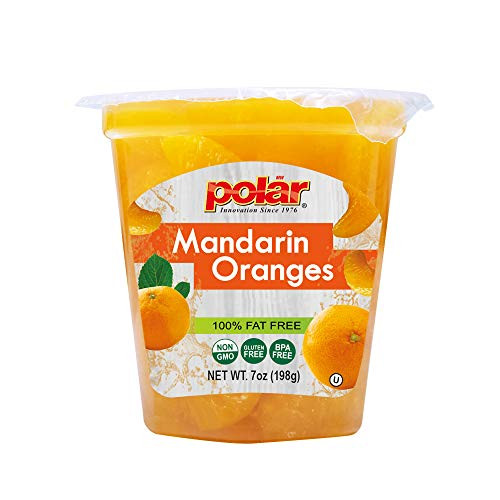 MW Polar Snack Cup Mandarin Oranges in Light Syrup 7 Ounce Pack of 12