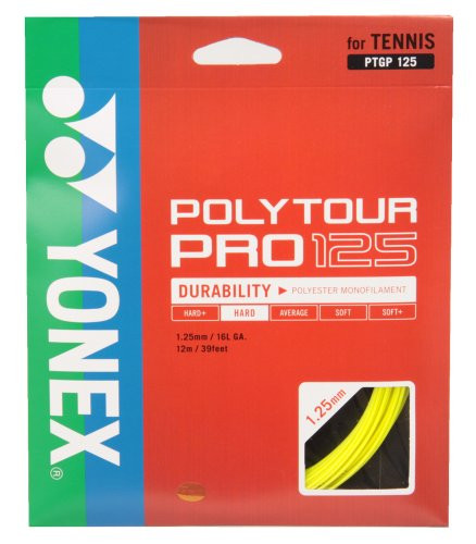 YONEX Poly Tour Pro Flash Yellow Tennis String 16L Flash Yellow