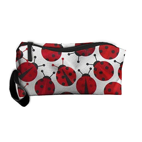 Styleforyou Travel Makeup Red Ladybugs Cosmetic Pouch Makeup Travel Bag Purse for Women Or Girls